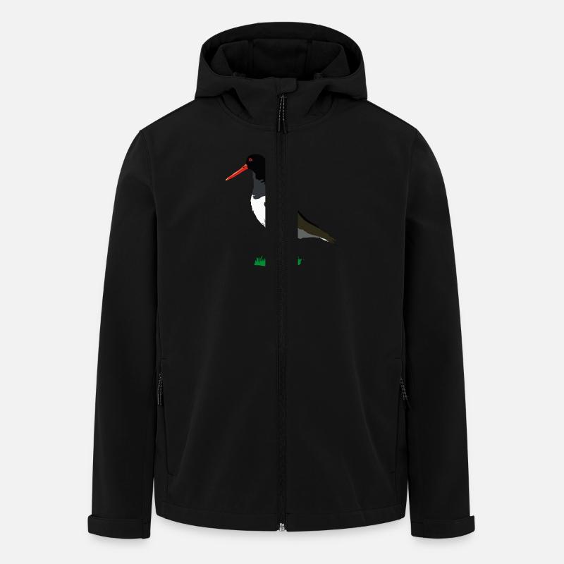 Austernfischer - Recycelte Männer Softshell-Jacke von Stanley/Stella - Schwarz