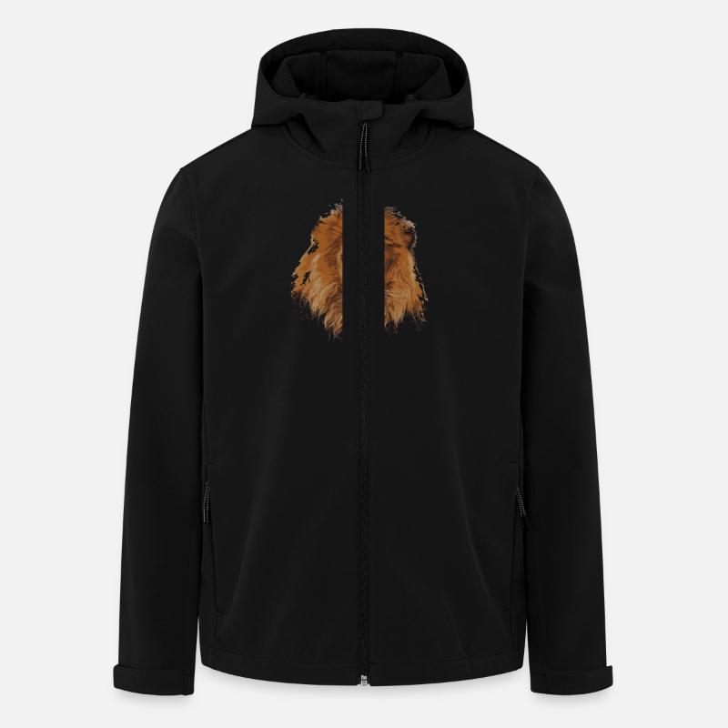 Löwe abstrakt - Recycelte Männer Softshell-Jacke von Stanley/Stella - Schwarz