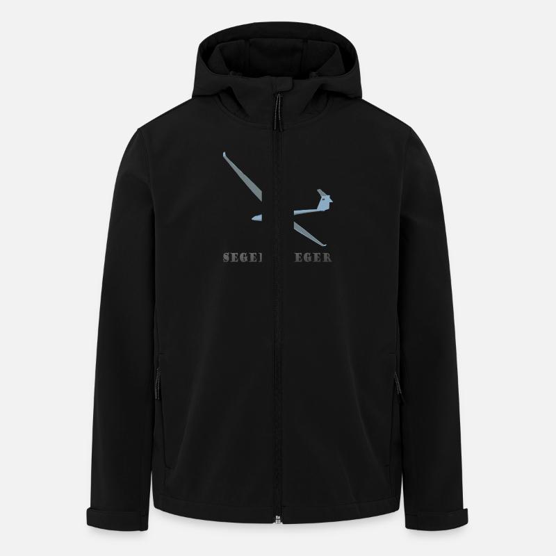 segelflieger - Recycelte Männer Softshell-Jacke von Stanley/Stella - Schwarz