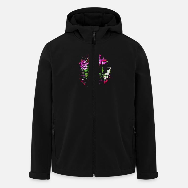 Graffiti - Recycelte Männer Softshell-Jacke von Stanley/Stella - Schwarz