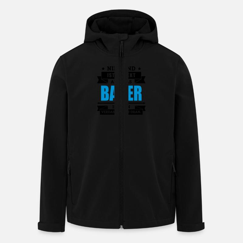 Funshirt Bauer - Recycelte Männer Softshell-Jacke von Stanley/Stella - Schwarz
