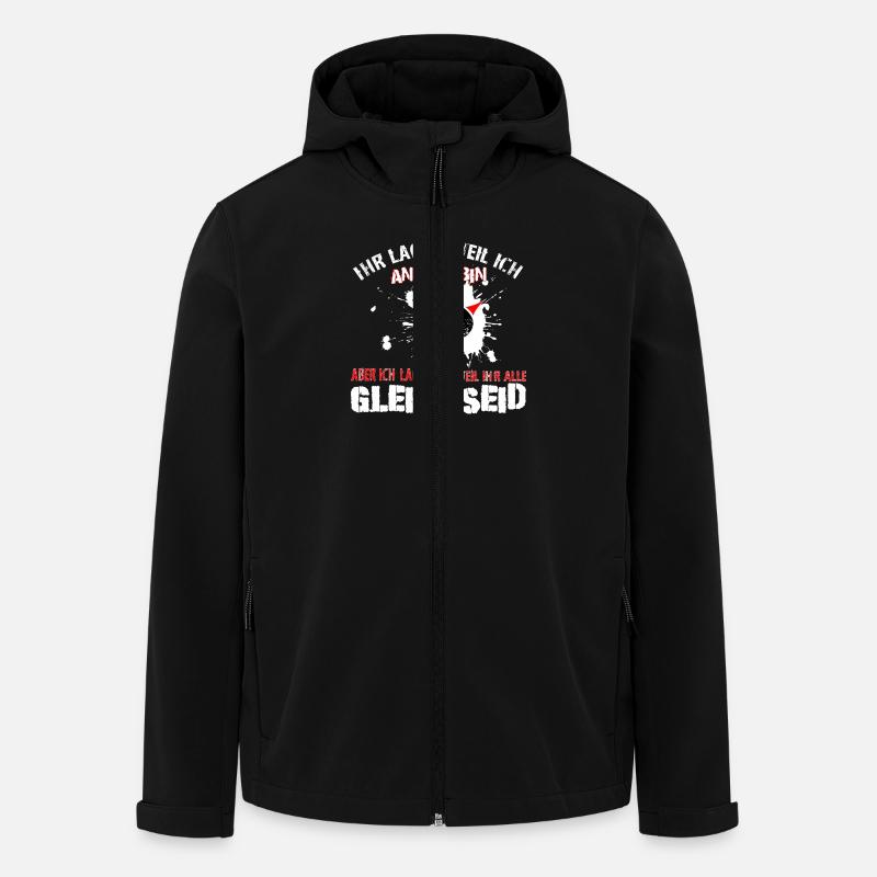 Punk - Ich lache - Recycelte Männer Softshell-Jacke von Stanley/Stella - Schwarz