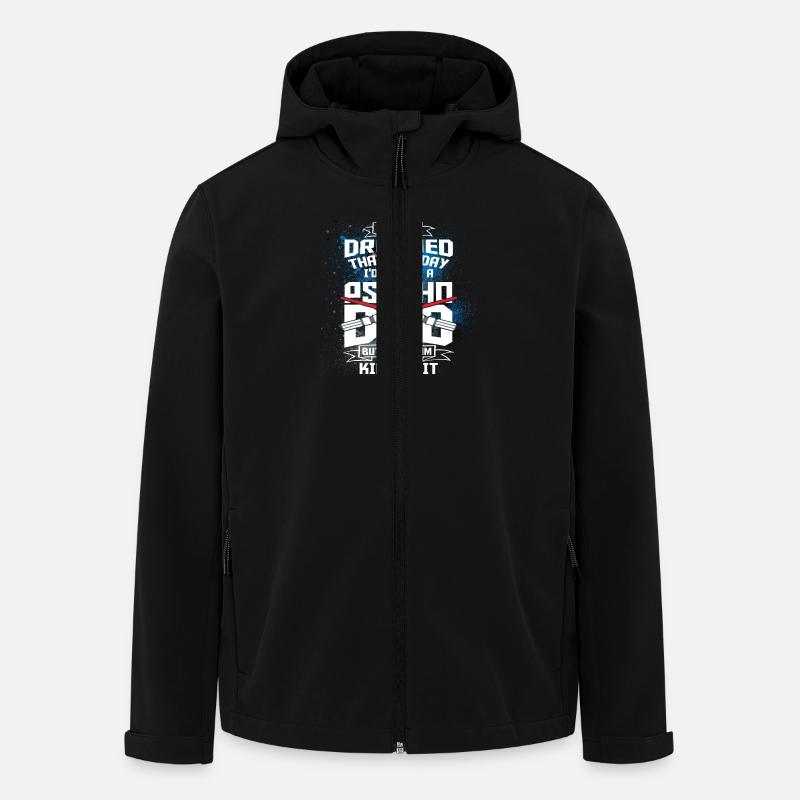 PSYCHO DARTH DAD X2X - Recycelte Männer Softshell-Jacke von Stanley/Stella - Schwarz