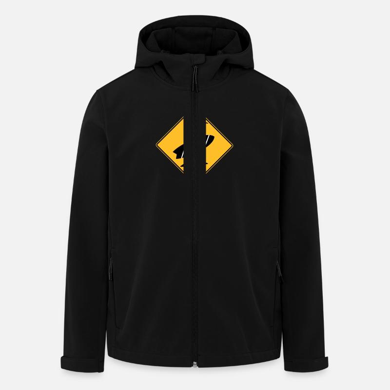 surfing_penguins - Recycelte Männer Softshell-Jacke von Stanley/Stella - Schwarz