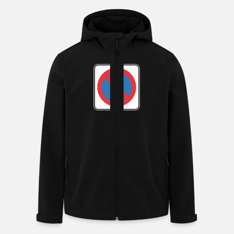 Panneau routier limité - Veste softshell homme en polyester recyclé Stanley/Stella - noir