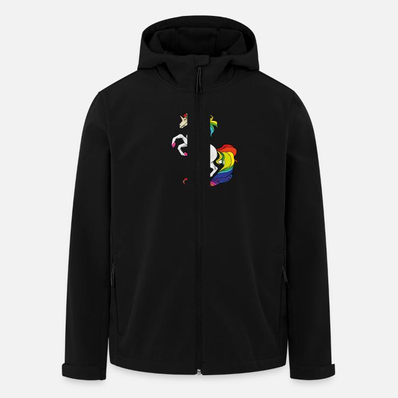 Zombie Einhorn - Recycelte Männer Softshell-Jacke von Stanley/Stella - Schwarz
