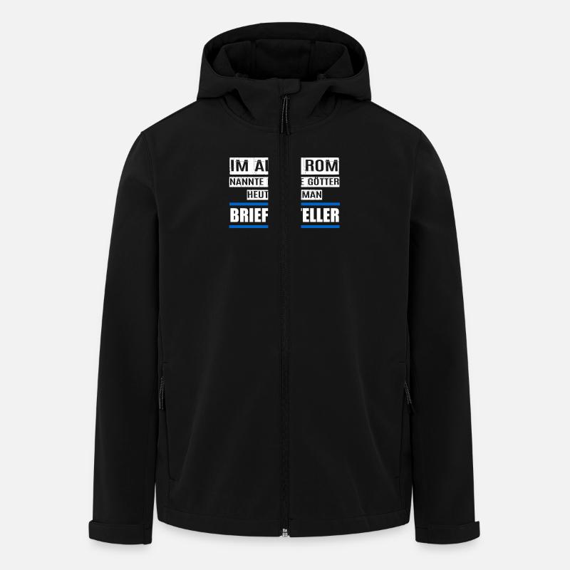 BRIEFZUSTELLER - Recycelte Männer Softshell-Jacke von Stanley/Stella - Schwarz