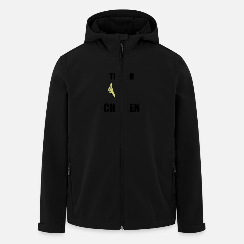 Terror Chicken - Recycelte Männer Softshell-Jacke von Stanley/Stella - Schwarz