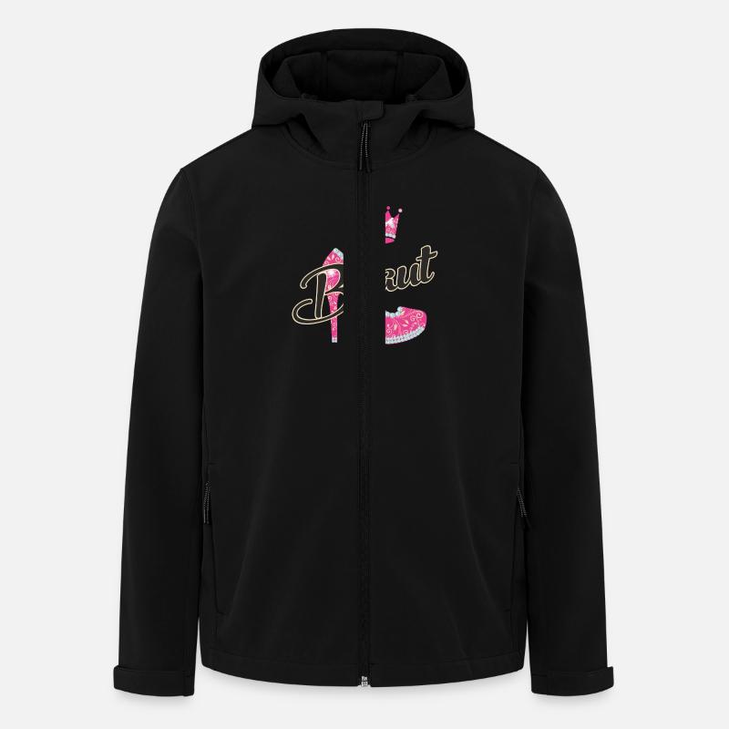 JGA - Braut Schuh - RAHMENLOS - Recycelte Männer Softshell-Jacke von Stanley/Stella - Schwarz