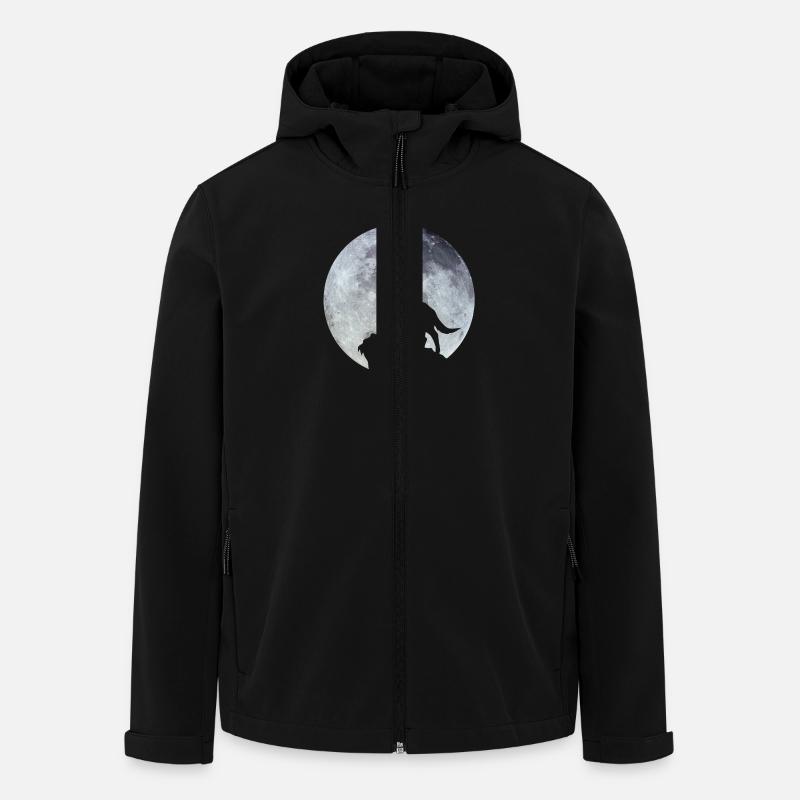 wolf - Recycelte Männer Softshell-Jacke von Stanley/Stella - Schwarz