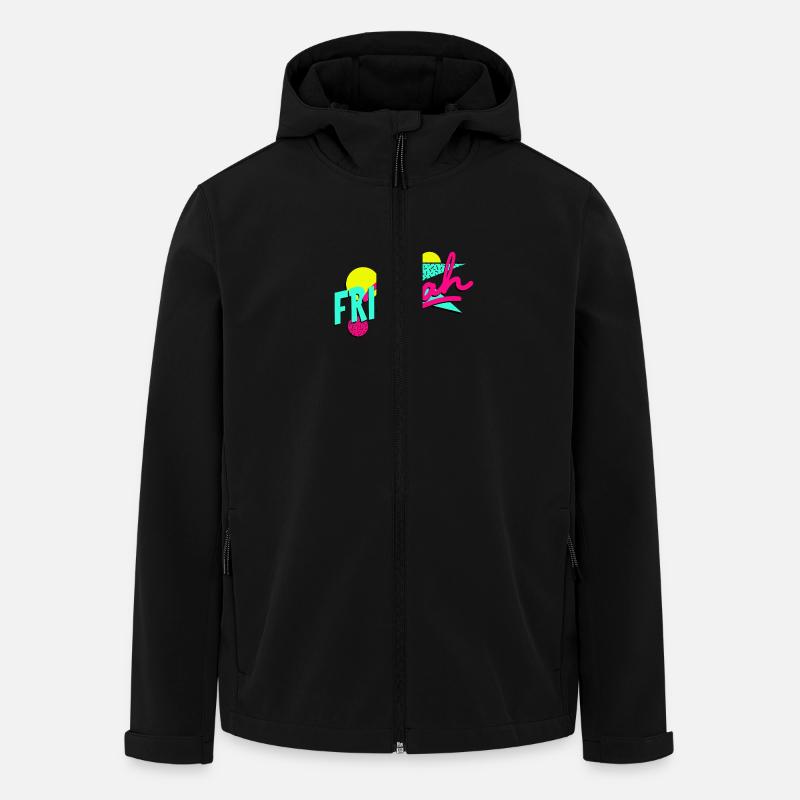 friyeah - Recycelte Männer Softshell-Jacke von Stanley/Stella - Schwarz