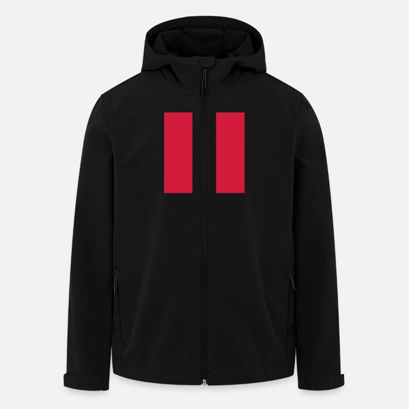 pixel - Recycelte Männer Softshell-Jacke von Stanley/Stella - Schwarz
