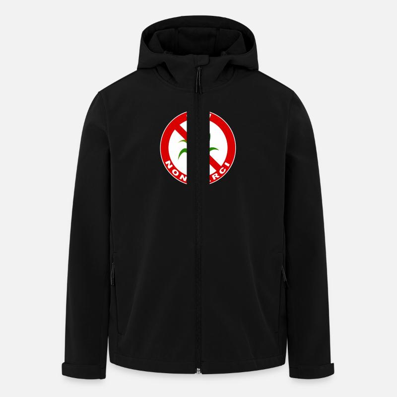 Non GMO danke - Recycelte Männer Softshell-Jacke von Stanley/Stella - Schwarz