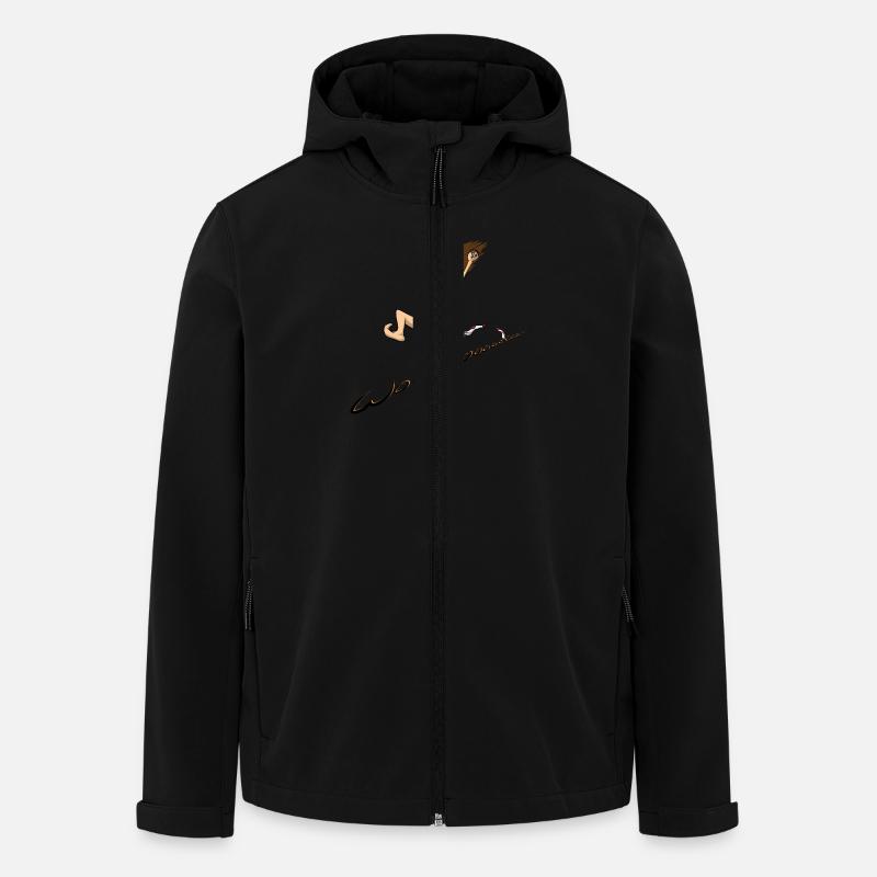 woo - Recycelte Männer Softshell-Jacke von Stanley/Stella - Schwarz