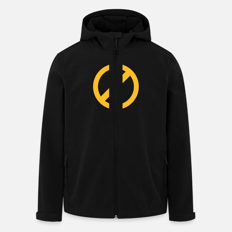 strikeout none NO symbol - Men’s Recycled Softshell Jacket by Stanley/Stella - black