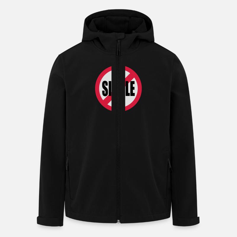 single - Recycelte Männer Softshell-Jacke von Stanley/Stella - Schwarz