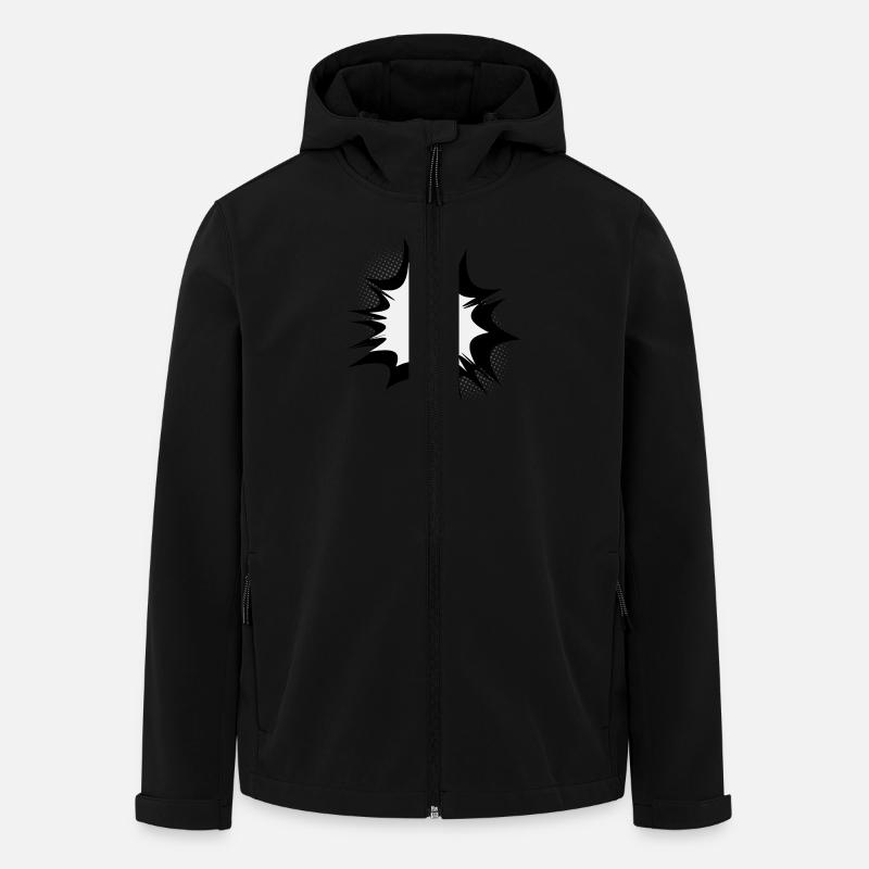 Comic Sprechblase Explosion - Recycelte Männer Softshell-Jacke von Stanley/Stella - Schwarz