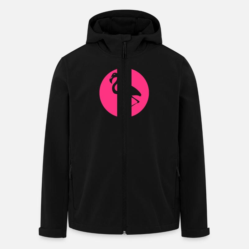 Flamingo - Recycelte Männer Softshell-Jacke von Stanley/Stella - Schwarz