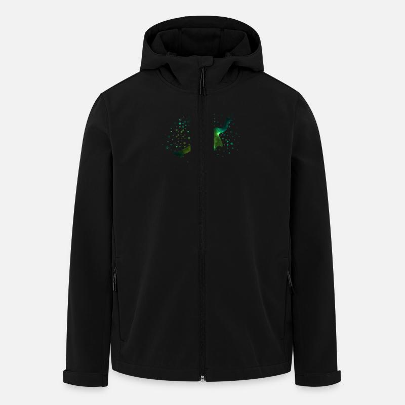 Galaxy Dancer - Recycelte Männer Softshell-Jacke von Stanley/Stella - Schwarz
