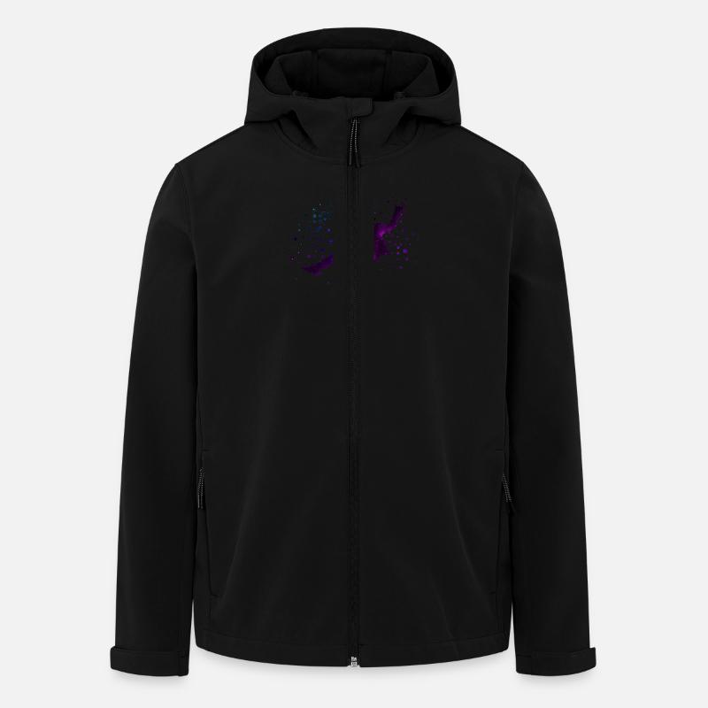 Galaxy Dancer - Recycelte Männer Softshell-Jacke von Stanley/Stella - Schwarz
