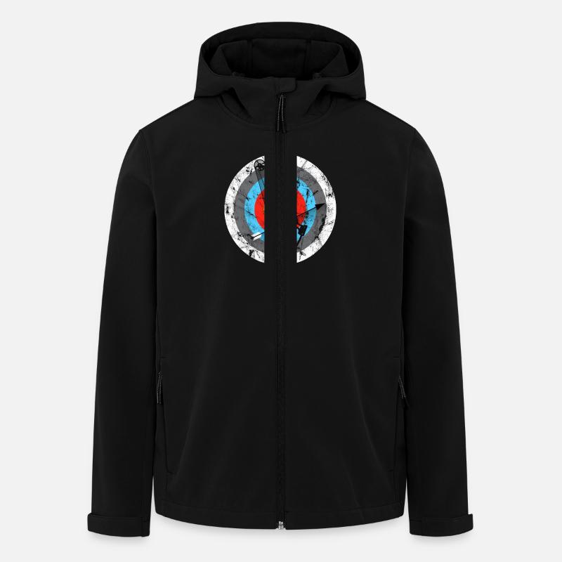 Archery Target Compound Bow Gift - Recycelte Männer Softshell-Jacke von Stanley/Stella - Schwarz