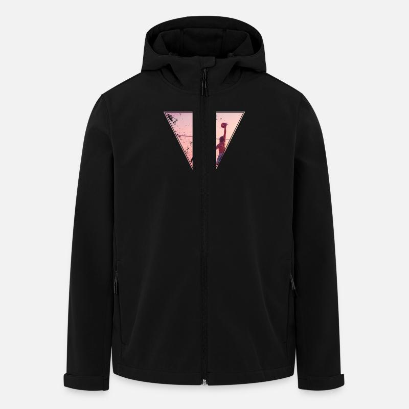 Beach - Recycelte Männer Softshell-Jacke von Stanley/Stella - Schwarz