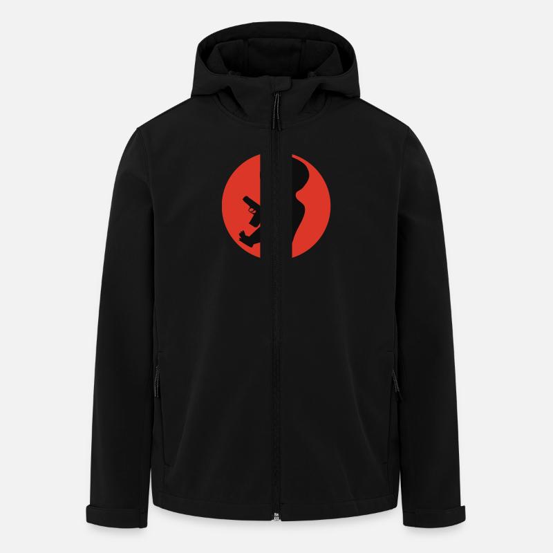 Embryo Waffenkontrolle - Recycelte Männer Softshell-Jacke von Stanley/Stella - Schwarz