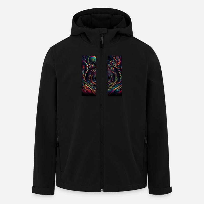 Dark Forest - Recycelte Männer Softshell-Jacke von Stanley/Stella - Schwarz