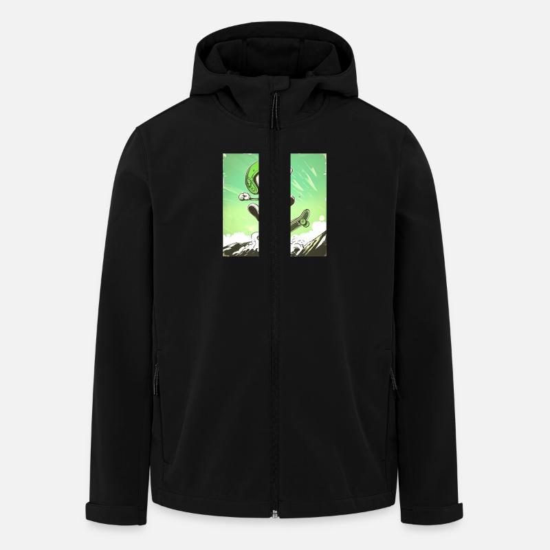 Skully Pete - Recycelte Männer Softshell-Jacke von Stanley/Stella - Schwarz
