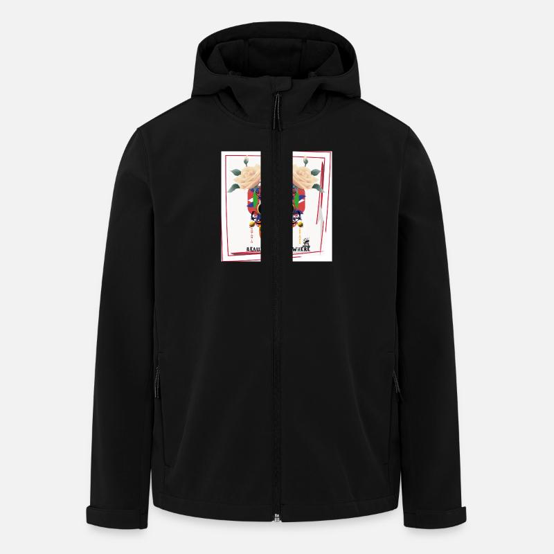 Weißer Totenkopf 3 - Recycelte Männer Softshell-Jacke von Stanley/Stella - Schwarz
