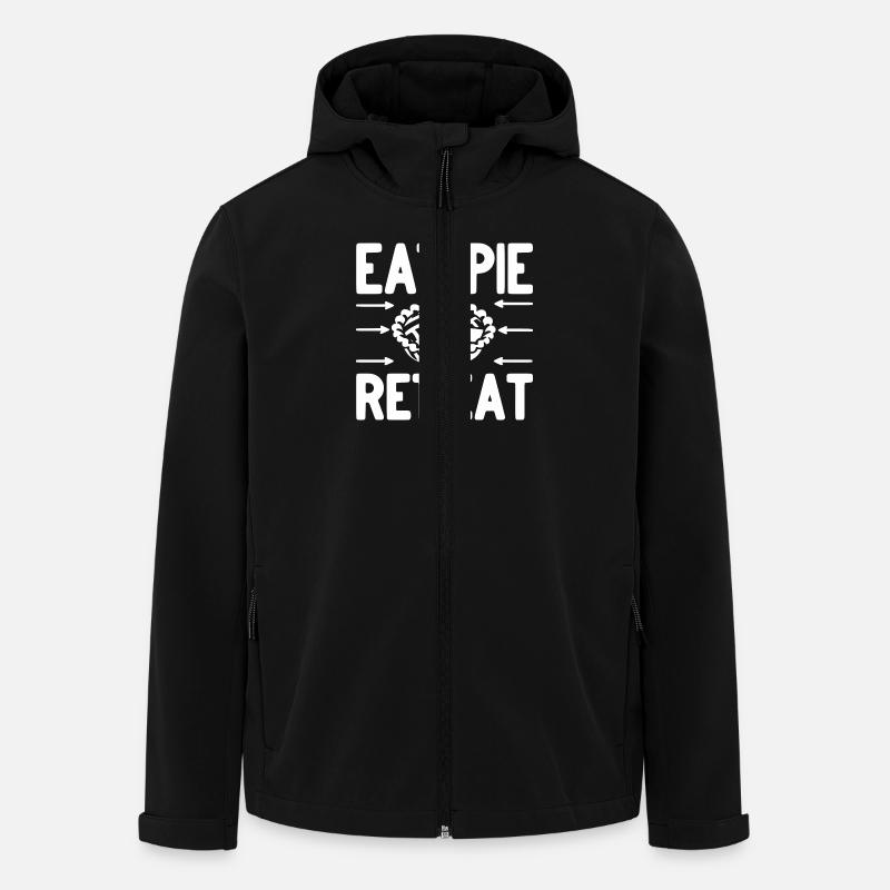 Eat Pie Répéter - Veste softshell homme en polyester recyclé Stanley/Stella - noir
