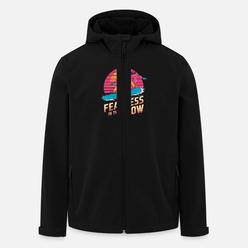Intrépide dans la neige - Veste softshell homme en polyester recyclé Stanley/Stella - noir