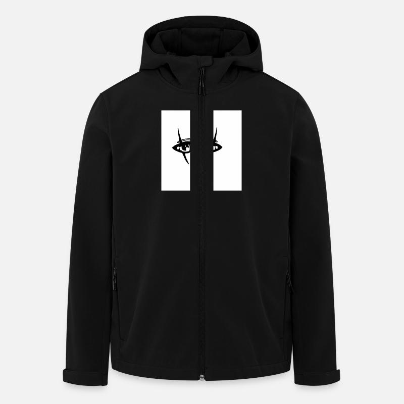 Face - Recycelte Männer Softshell-Jacke von Stanley/Stella - Schwarz