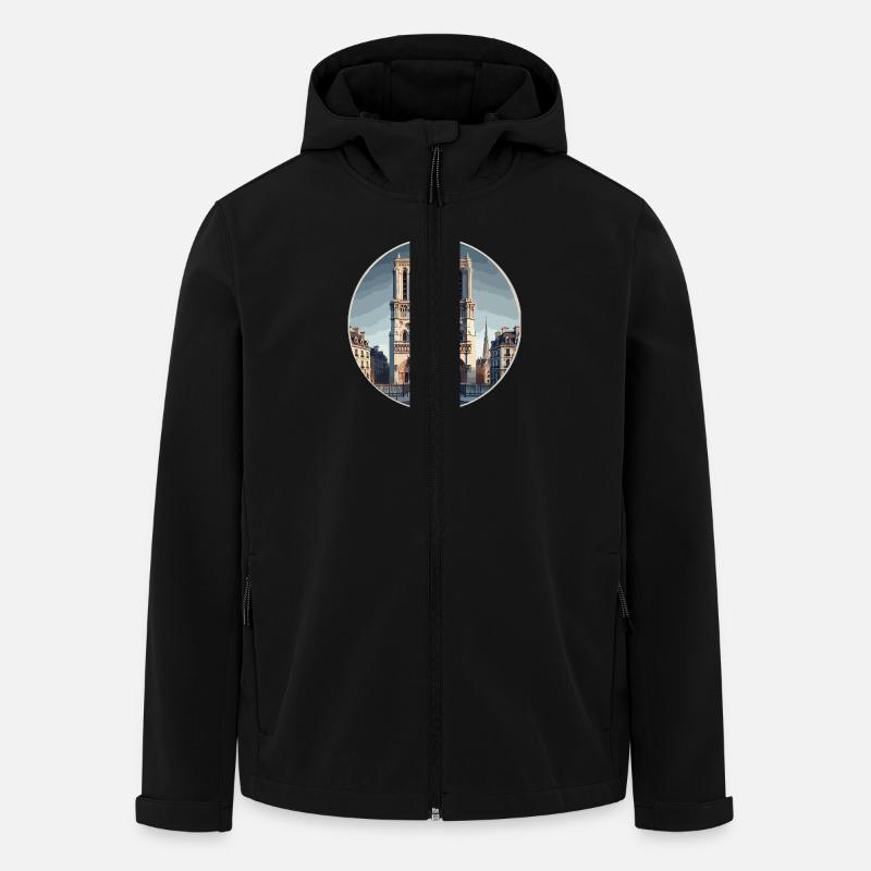 Notre Dame de Paris - Recycelte Männer Softshell-Jacke von Stanley/Stella - Schwarz