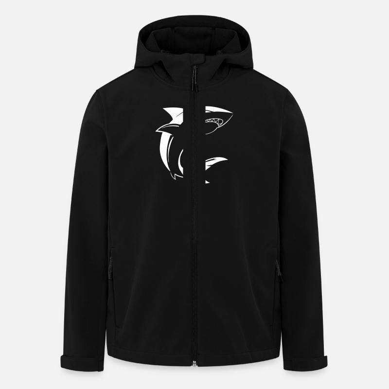 Hai Shark - Recycelte Männer Softshell-Jacke von Stanley/Stella - Schwarz