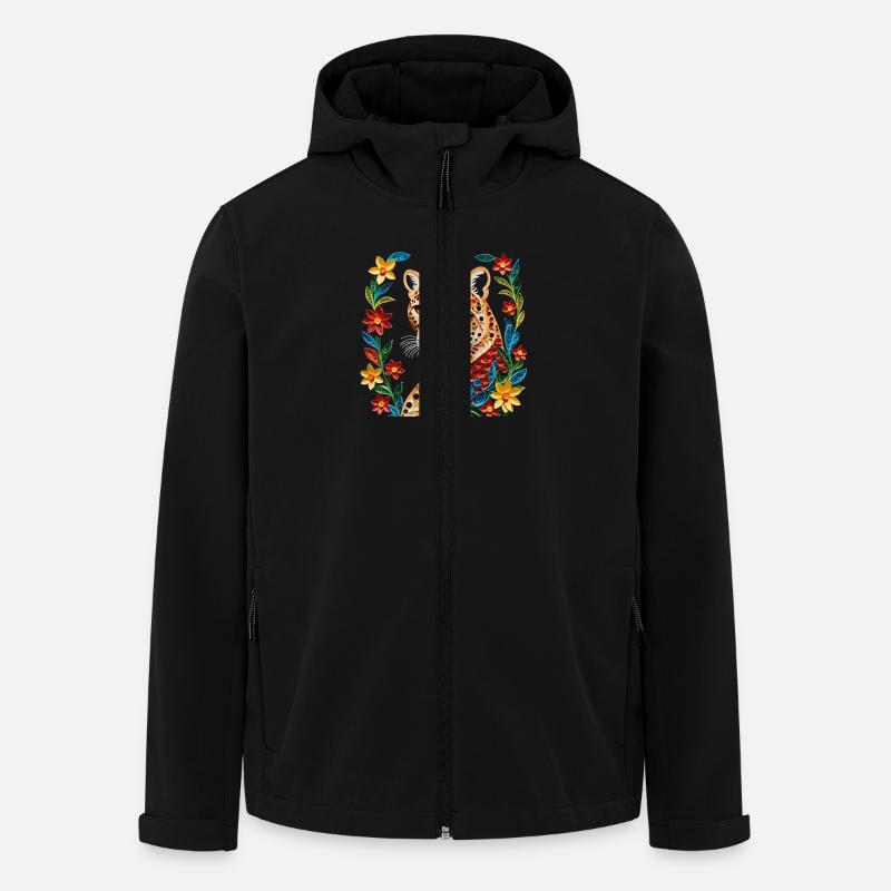 Tiger - Recycelte Männer Softshell-Jacke von Stanley/Stella - Schwarz