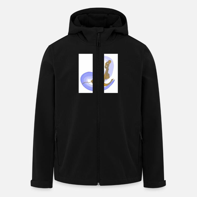 Bootsanker - Recycelte Männer Softshell-Jacke von Stanley/Stella - Schwarz