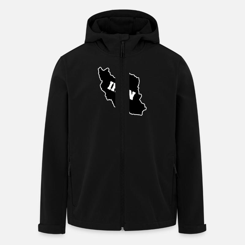 iran - Recycelte Männer Softshell-Jacke von Stanley/Stella - Schwarz