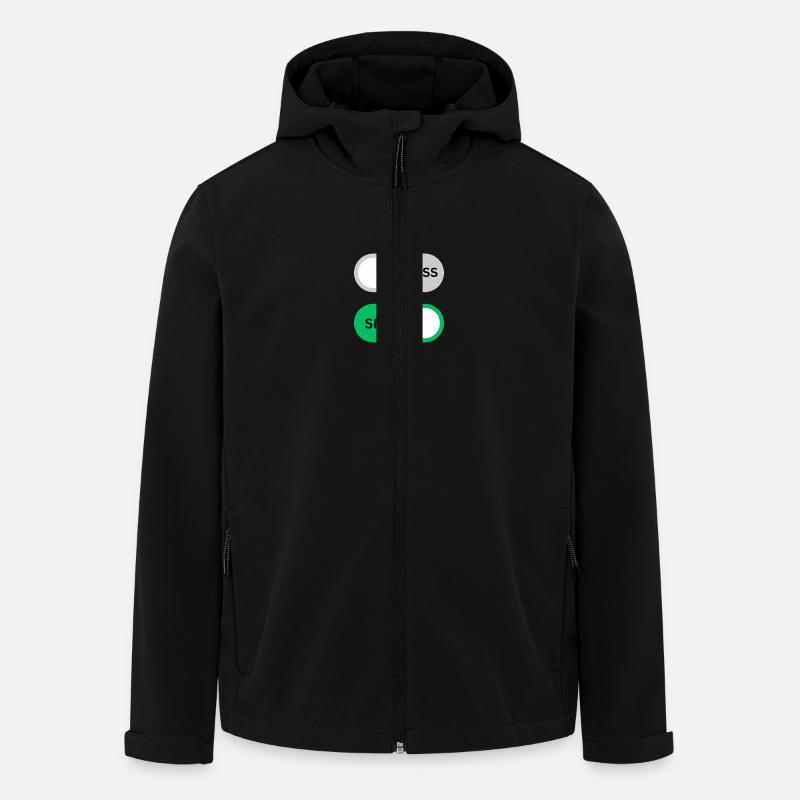 SNUS on off - Recycelte Männer Softshell-Jacke von Stanley/Stella - Schwarz
