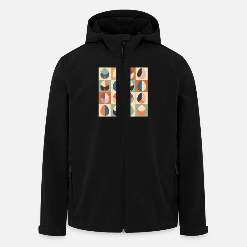 Easter Eggs Design No.01 - Men’s Recycled Softshell Jacket by Stanley/Stella - black