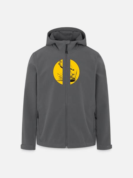 Goalkeeper (black and yellow) - Men’s Recycled Softshell Jacket by Stanley/Stella - black