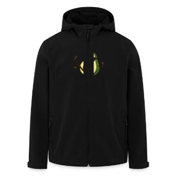 avocado karate - Recycelte Männer Softshell-Jacke von Stanley/Stella - Schwarz - Vorne - AI Model Male 185 light (185cm)