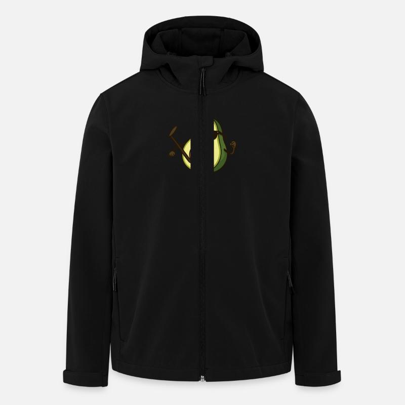 avocado karate - Recycelte Männer Softshell-Jacke von Stanley/Stella - Schwarz