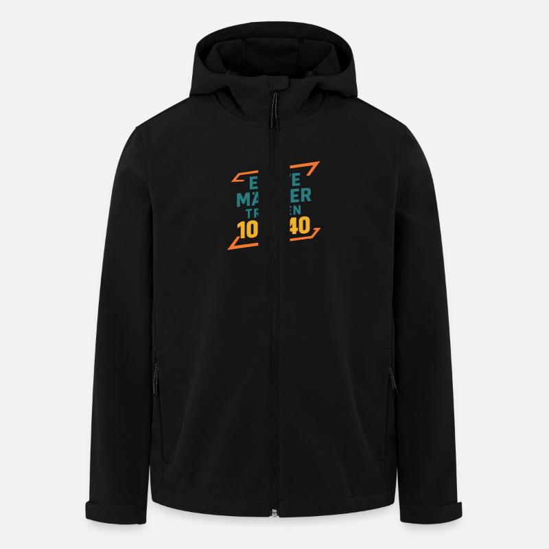 Echte Manner trinken 10W-40 - Recycelte Männer Softshell-Jacke von Stanley/Stella - Schwarz