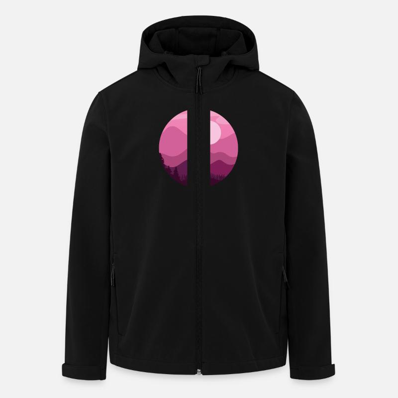 Mountainbiker - Recycelte Männer Softshell-Jacke von Stanley/Stella - Schwarz