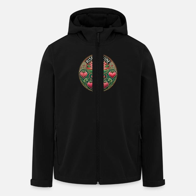 Rise and Vine - Recycelte Männer Softshell-Jacke von Stanley/Stella - Schwarz