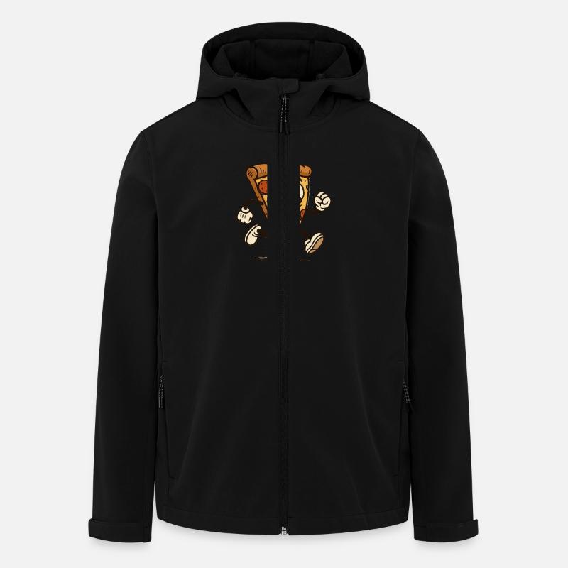 pizza bunt - Recycelte Männer Softshell-Jacke von Stanley/Stella - Schwarz