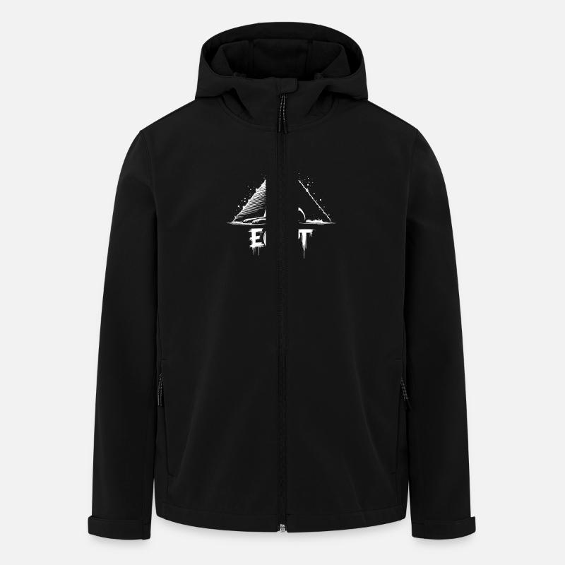 Pyramide du Sphinx d’Égypte - Veste softshell homme en polyester recyclé Stanley/Stella - noir