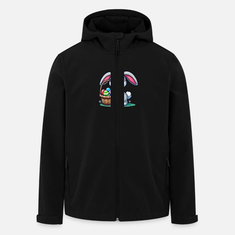 Bunny Easter Bunny - Men’s Recycled Softshell Jacket by Stanley/Stella - black