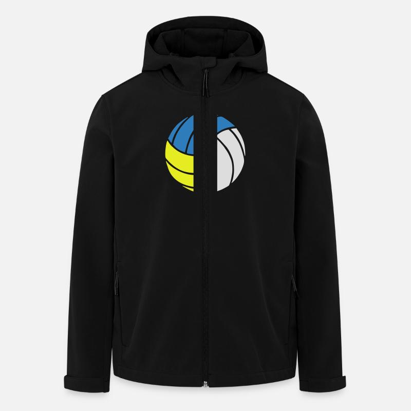 Volleyball, beachvolleyball - Men’s Recycled Softshell Jacket by Stanley/Stella - black